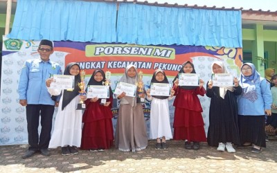 PRESTASI MEMBANGGAKAN MI MA'ARIF NU 1 KARANGKLESEM DALAM AJANG PORSENI KECAMATAN PEKUNCEN